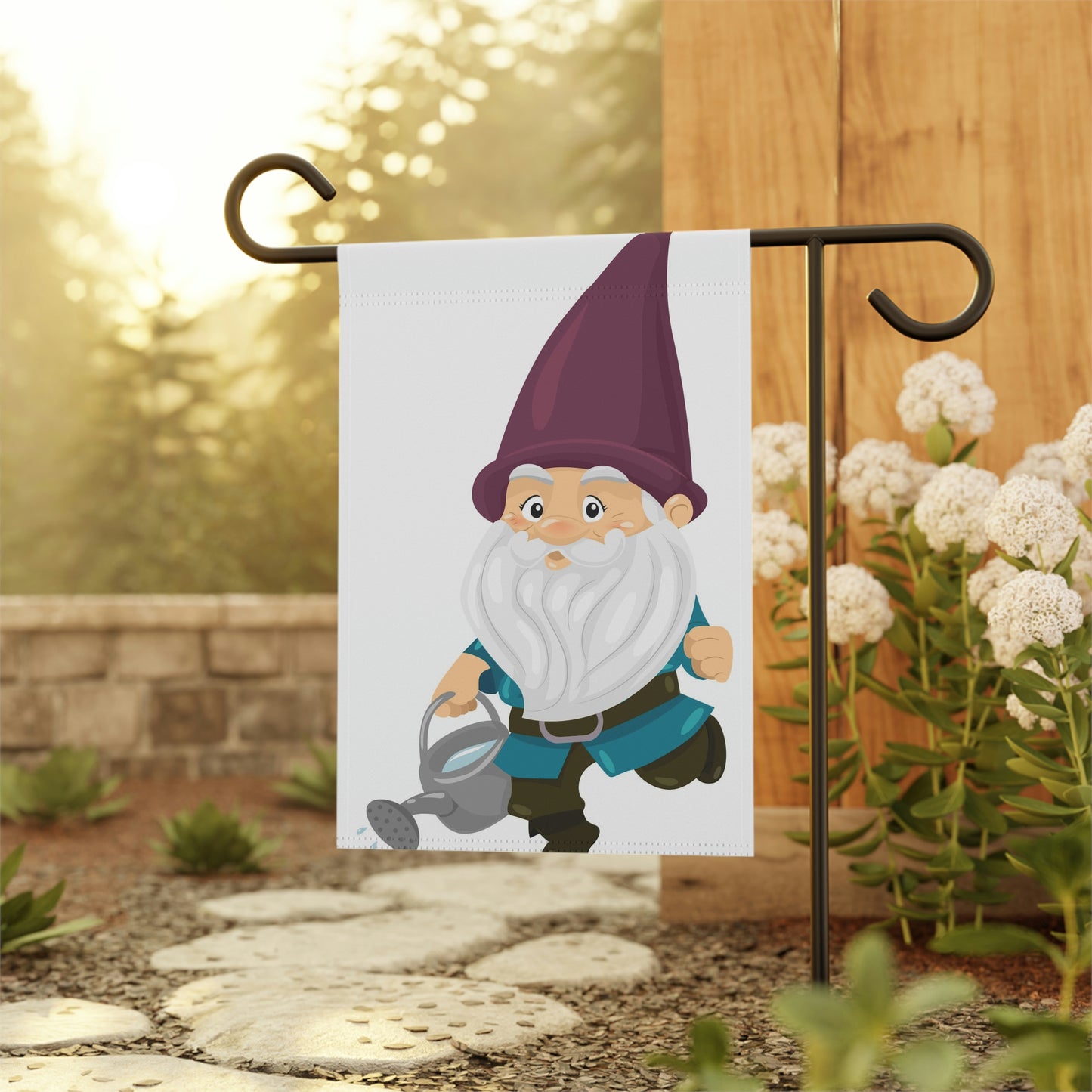 Watering Gnome Garden & House Banner