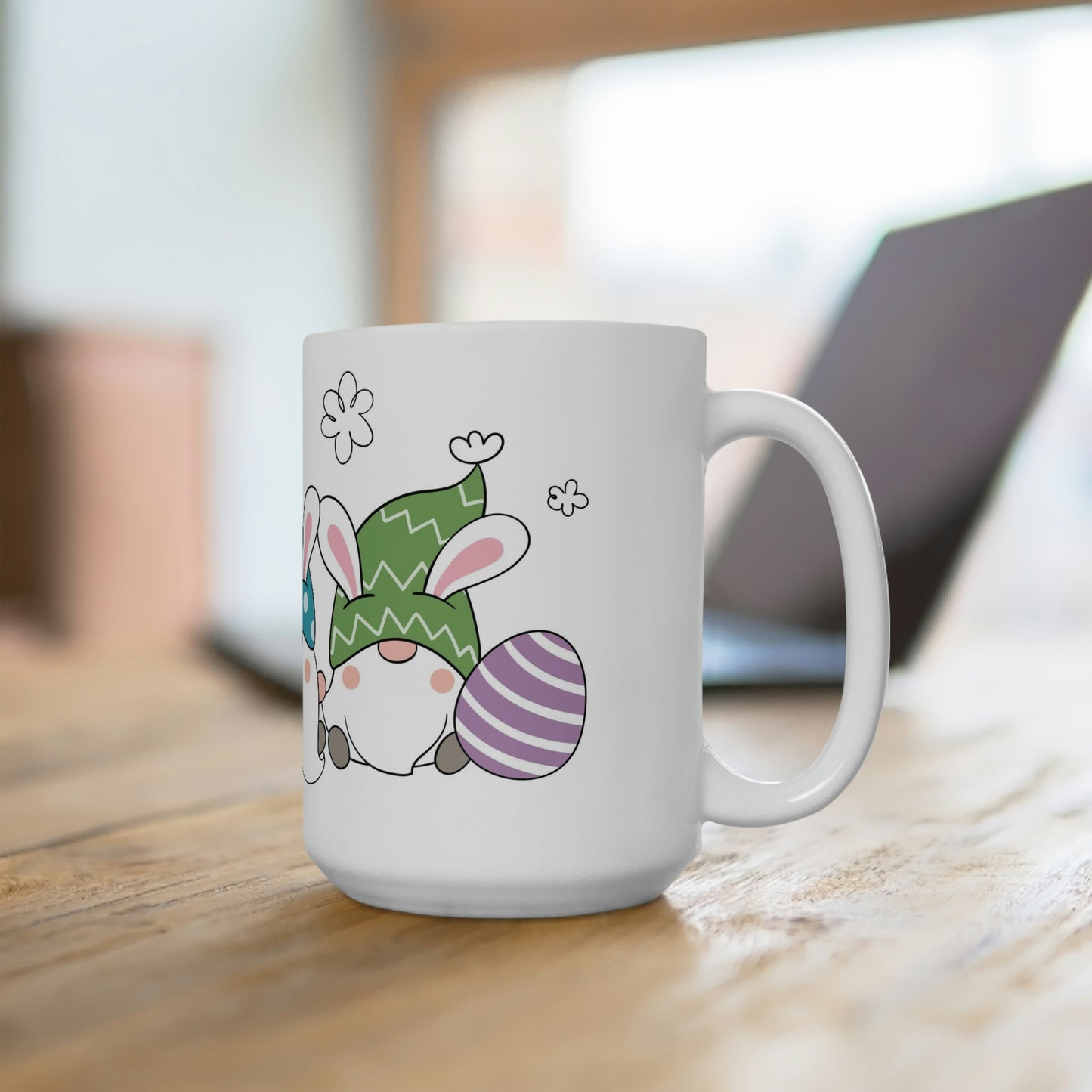 Ceramic Mug - Easter Gnomes - 15oz