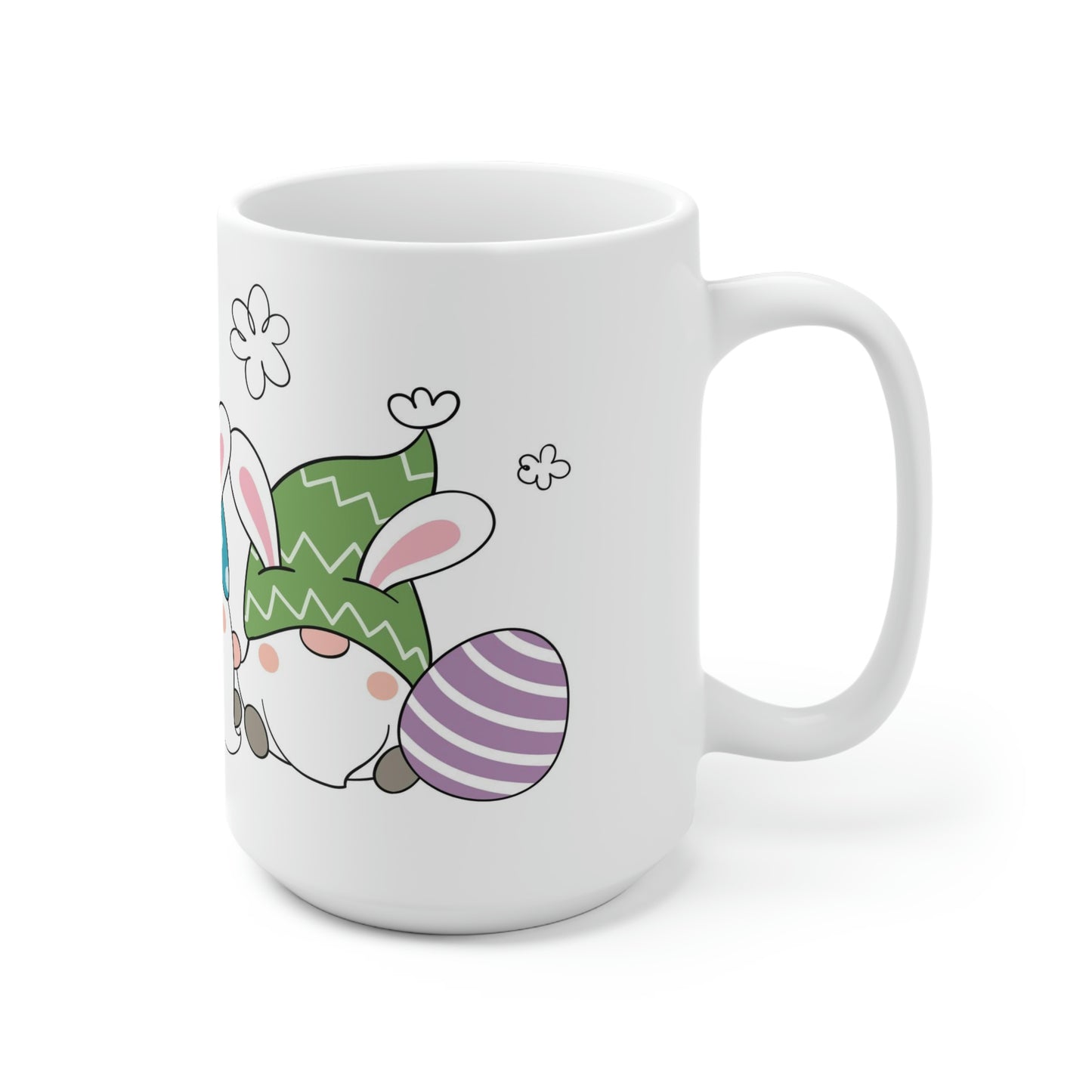 Ceramic Mug - Easter Gnomes - 15oz